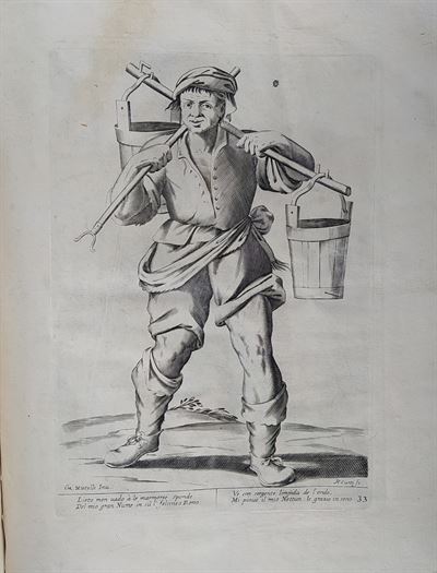 Mitelli Giuseppe Maria, Arti e Mestieri per la via, Venditore di acqua del Reno, 1660