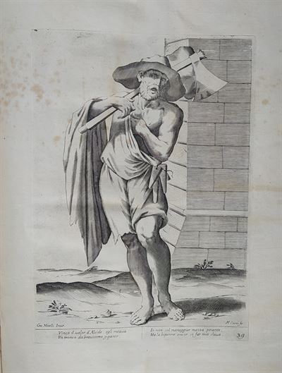 Mitelli Giuseppe Maria, Arti e Mestieri per la via, Spaccalegna, 1660